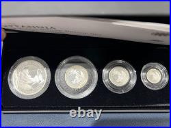 The 2012 UK Britannia Four Coin Silver Proof Set 25th Anniversary in Box & COA