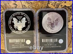 The Complete American Eagle Silver Dollar- Limited-Edition Set 6 Coins/Wood Box
