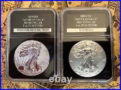 The Complete American Eagle Silver Dollar- Limited-Edition Set 6 Coins/Wood Box