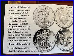 The Complete American Eagle Silver Dollar- Limited-Edition Set 6 Coins/Wood Box