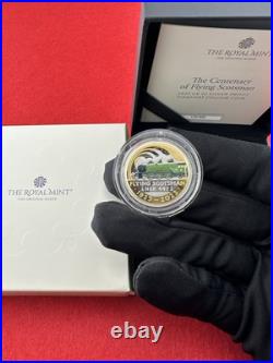 The Scotsman Flying Silver Proof Piedfort Coin £2 2023 Royal Mint with Box & COA
