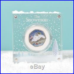 The Snowman Silver Proof 50p In Deluxe Personalised Gift Box