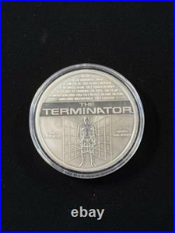 The Terminator 2oz Silver Proof. 999 (Scratches & Spotty) WithBox NO COA #997