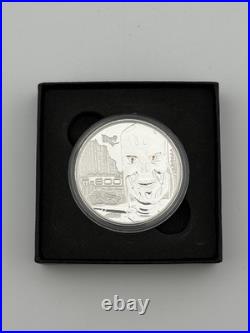 The Terminator 2oz Silver Proof. 999 (Scratches & Spotty) WithBox NO COA #997