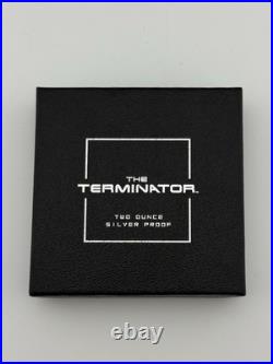 The Terminator 2oz Silver Proof. 999 (Scratches & Spotty) WithBox NO COA #997