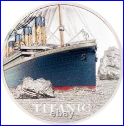 Titanic 3oz Ultra High Relief Silver Proof Coin in Box 2022 Cook Islands $20