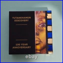 Tutankhamun 100 Year 2oz Silver Proof Gilded Coin 2022 Tuvalu Box + COA