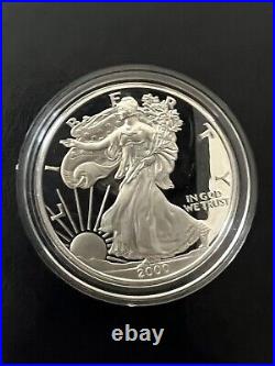 USA Silver Eagle Dollar 2000-P Proof with Box & COA