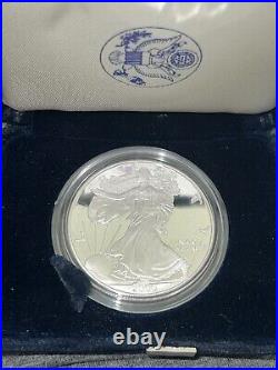 USA Silver Eagle Dollar 2000-P Proof with Box & COA