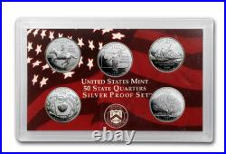 US Mint 50 State Silver 1999 Proof Set W Box and COA OGP Uncirculated Estate Lot