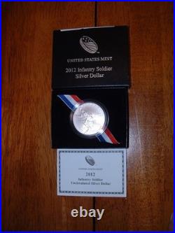 US Mint Commemorative Silver Dollar Proofs Box 7 2012-13 Assorted