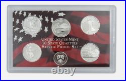 US Mint Silver Coin Proof Set 2007 S With Box and COA OGP Estate Lot