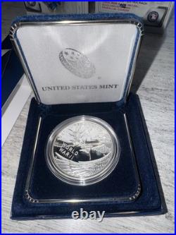US Mint WWII 75th Anniversary Silver Proof Medal 2020 20XH with COA Box NEW