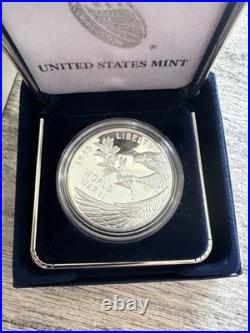 US Mint WWII 75th Anniversary Silver Proof Medal 2020 20XH with COA Box NEW