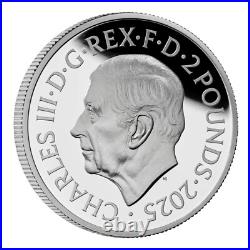 US SELLER NEW 2025 Britannia UK 1 Oz Silver Proof £2 Coin w Box COA Free Shipp