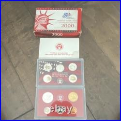 U. S. Mint 2000 Silver Proof Set Uncirculated with Certificate & Original Box