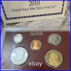 U. S. Mint 2010 Silver Proof Set Proof Strike with Original Box & COA