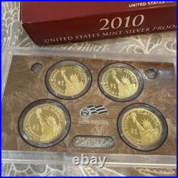 U. S. Mint 2010 Silver Proof Set Proof Strike with Original Box & COA