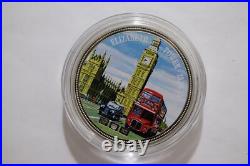 Uk GB Elizabeth Tower 2 Oz. Silver Proof Box + Coa B85 #170 Bx13