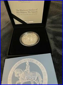 Uk? Platinum Jubilee 2022 £5 Silver Proof With Box & COA Sold Out