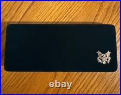 Uncirculated 1994 U. S. Mint Veterans Silver Proof 3 Silver Dollar Set Box & COA