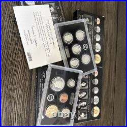 United States'22'23'24'25 S Mint Silver Proof Set Box COA 10 Coins US Mint