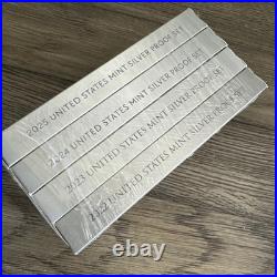 United States'22'23'24'25 S Mint Silver Proof Set Box COA 10 Coins US Mint