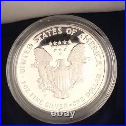 United States Mint 2007 American Eagle $1 1 oz. 999 Silver Proof Box COA