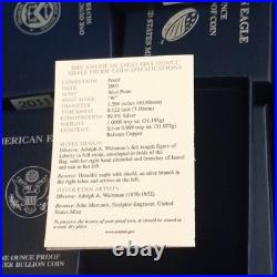 United States Mint 2007 American Eagle $1 1 oz. 999 Silver Proof Box COA