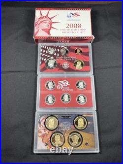 United States Mint 2008 Silver Proof Set with Original Box