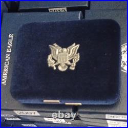 United States Mint 2014 American Eagle $1 1 oz. 999 Silver Proof Box COA