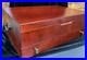 Vintage Mahogany Wood Flatware Storage Chest Box Tarnish Proof Sterling Silver