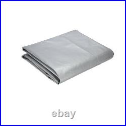 WHITEDUCK Super Heavy Duty Poly Tarp 16 Mil Thick Cover Waterproof- Silver Black