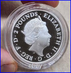 WPCoins 2018 Britannia 1 oz Silver Proof, Royal Mint Box + COA