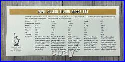 WW2 Allies Silver Proof Set of 5 2005 Silver Proof Coins in Cherrywood Box & COA WW2 Allies Silver Proof Set of 5 2005 Silver Proof Coins in Cherrywood Box & COA