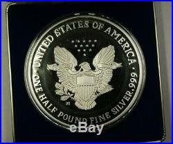 Washington Mint Giant 8 oz Proof Silver Eagle with Blue Box