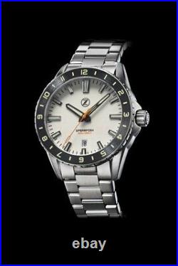 Zelos Spearfish 40mm White Polar Dial New And Unworn